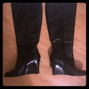 Size 7 Nine West knee high wedge boot  - Orsella